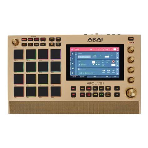 Akai Professional MPC Live II Gold Special Edition Standalone Sampler And Sequencer Musicians Cart