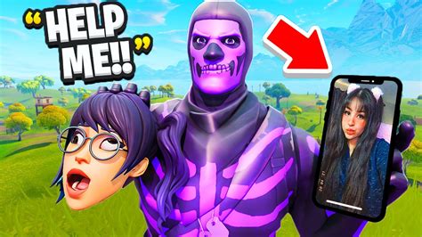 I Stream Sniped My Girlfriend On The Old Fortnite Map Youtube