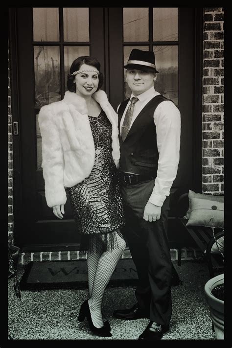 1920s Couples Costume Or Roaring Twenties Flapper And Gangster Costumes Couples Costumes