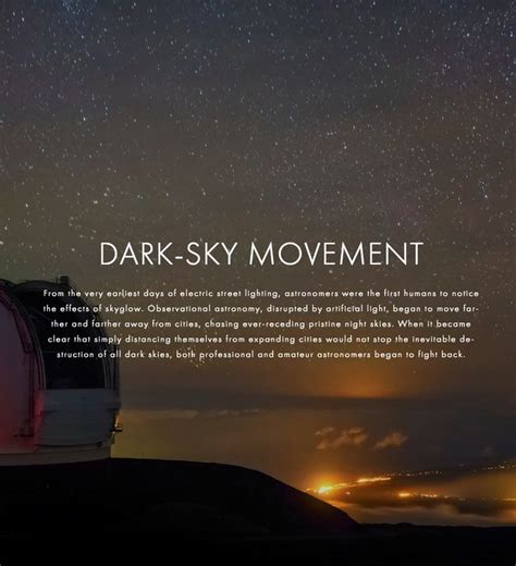 Dark Sky Movement Light Pollution Dark Skies Pollution