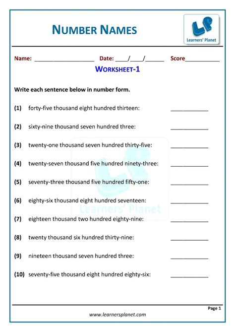 Kidzone math worksheets grade level: Class 3 kids math videos number names test papers, quiz ...