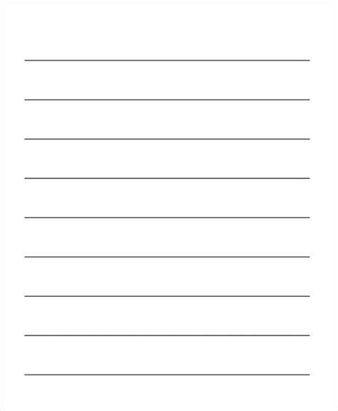 31 Sample Lined Paper Templates