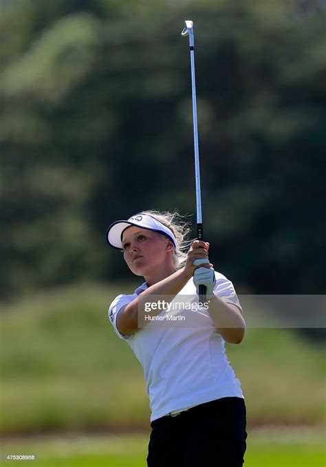 brooke henderson of canada hits her second shot on the sixth hole news photo getty images