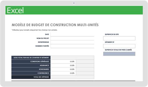 Exemple Budget Construction Maison Excel Ventana Blog