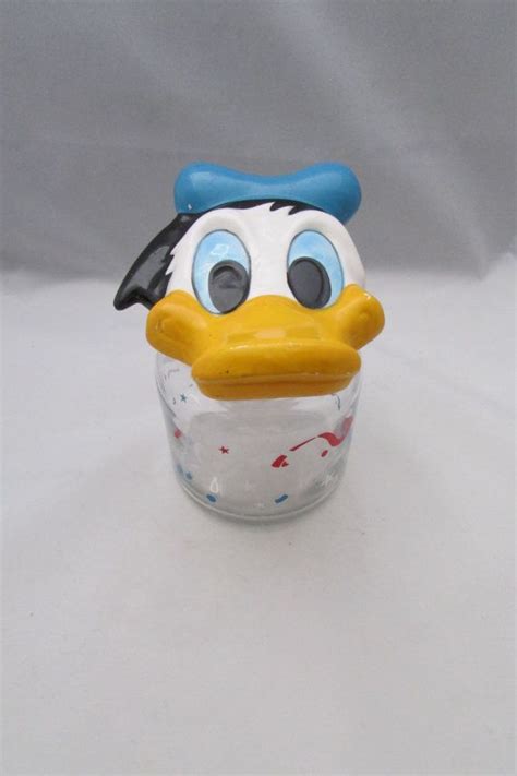 The Walt Disney Company Donald Duck Jar Canister Mid Century Etsy