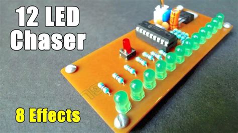Make 12 Led Chaser Electronics Projects Hub