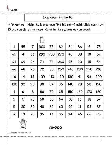 Skip Count by 10 Worksheets | Activity Shelter