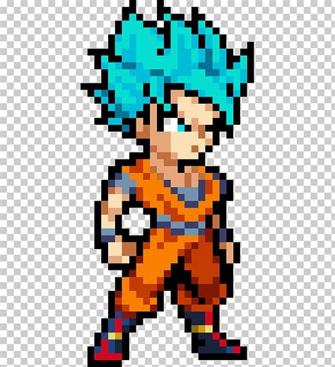 Goku Super Saiyan Pixel Art Dragon Ball Super