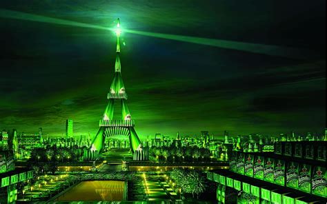 3072x1920px Free Download Hd Wallpaper Green Tower Illustration