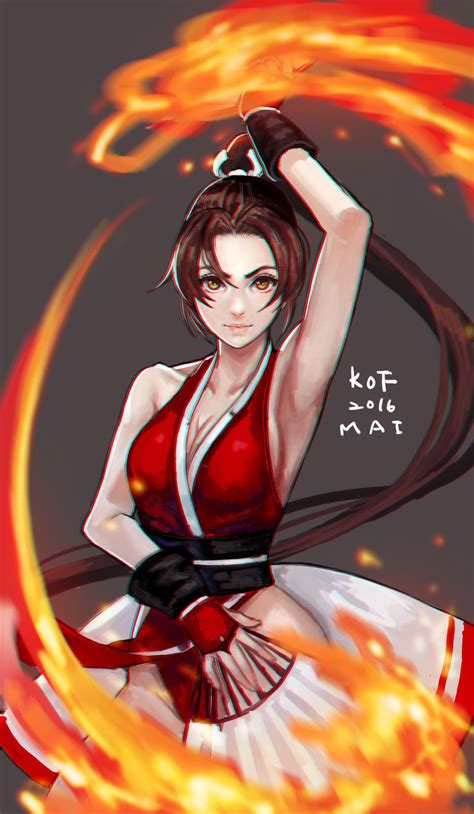 Mai Shiranui Fatal Fury The King Of Fighters Series Artwork By Kc