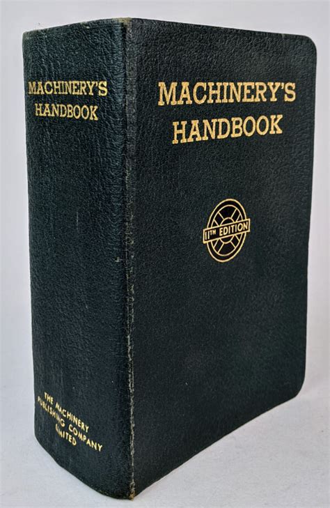 Machinerys Handbook 11th Edition The Book Merchant Jenkins