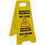 AmazonBasics 2 Sided Floor Safety Sign  Caution Wet Bilingual