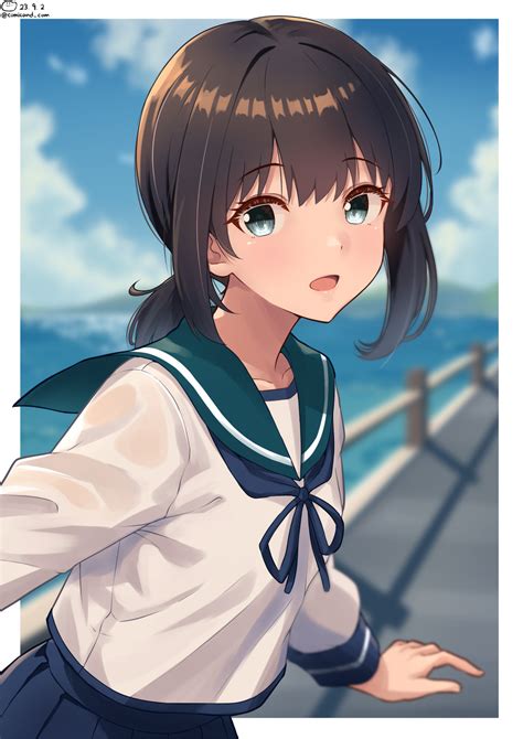 Shiromaru Maniado Fubuki Kancolle Kantai Collection Commentary Request Highres 1girl