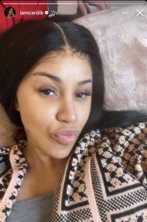 Cardi B Just Shared A Makeup Free And Zero Filter Video