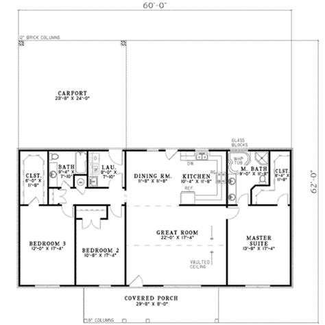 Single Story House Plans 1500 To 1800 Traditional Style House Plan