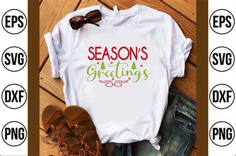 Seasons Greetings Svg Cut File By Craftstore Thehungryjpeg