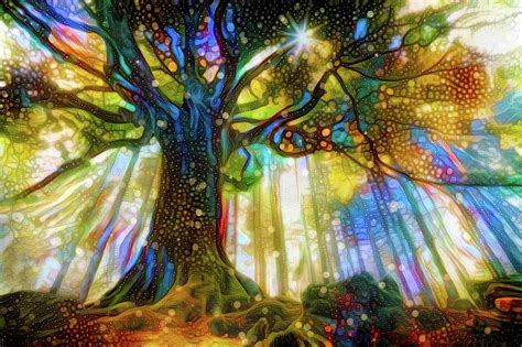 Magical Tree Mixed Media By Lilia D Fine Art America