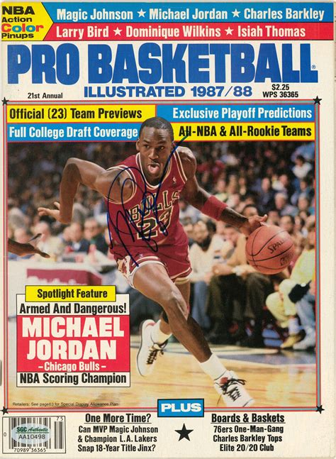 Lot Detail Michael Jordan Signed 1987 88 Pro Basketball Magazine Sgc