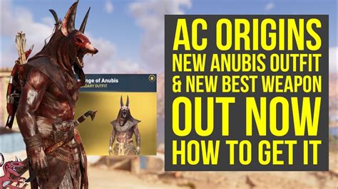 New Assassin S Creed Origins Anubis Outfit Out Now New Best Shield