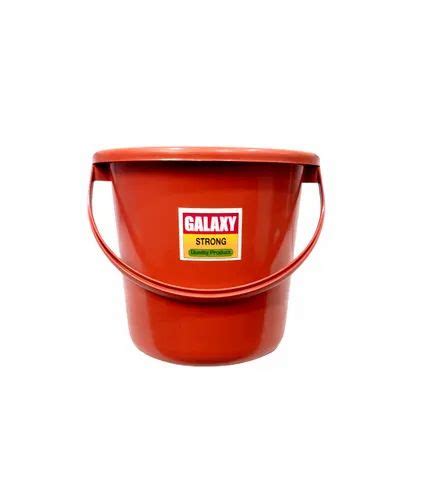 Red 10 Litre Plastic Bucket For Home With Handle At Rs 45 In Aurangabad