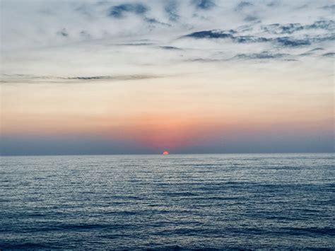 Sunset Over The Mediterranean Sea Lebanon 3264x2448 Sea Photo