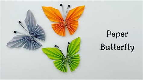 How To Make Easy Paper Butterfly For Kids Nursery Craft Ideas Paper