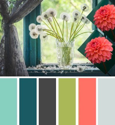 Sexes alike or similar colours vary from drab olive to dramatic blue and gray with yellow, or yellow and black. Gray Teal Olive Coral Color Scheme | Room colors, House ...