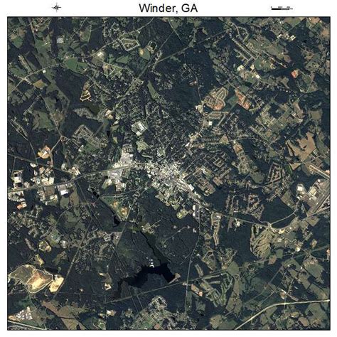 Aerial Photography Map Of Winder Ga Georgia