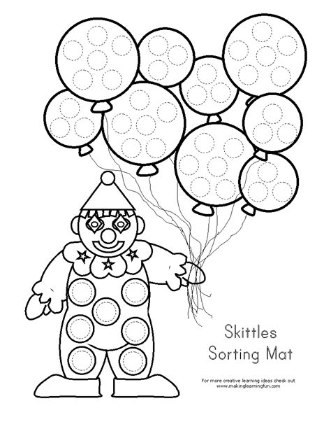Free printable coloring pages and connect the dot pages for kids. Skittles Pages Coloring Pages