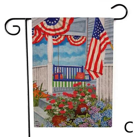 Buy Happy Independence Day Garden Flag Indoor Outdoor Home Decor Printing Flag