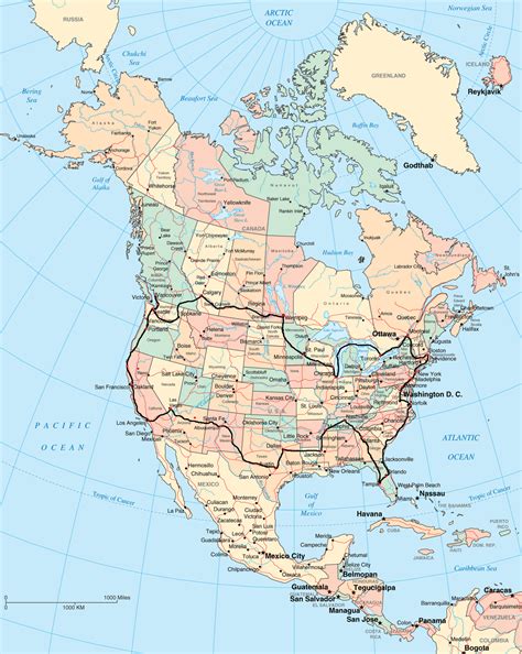 North America Road Map Driverlayer Search Engine