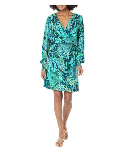 Lilly Pulitzer Talley Long Sleeve Dress In Blue Lyst
