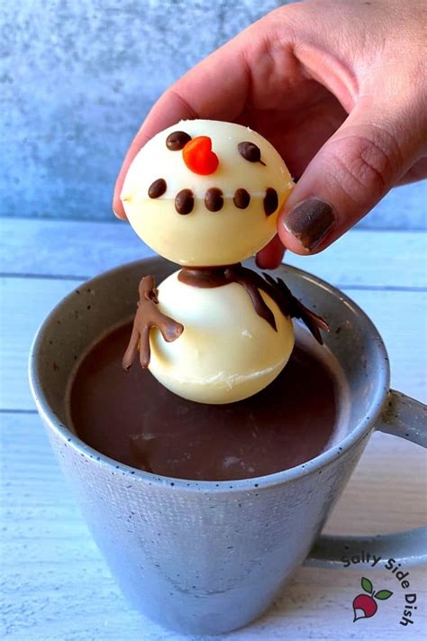 Cocoa butter is an expensive ingredient which has some unusual real chocolate is subdivided into three categories based on the quality of the product (quality of the cocoa beans) and most importantly, the. Melting Snowman Chocolate Balls | Salty Side Dish