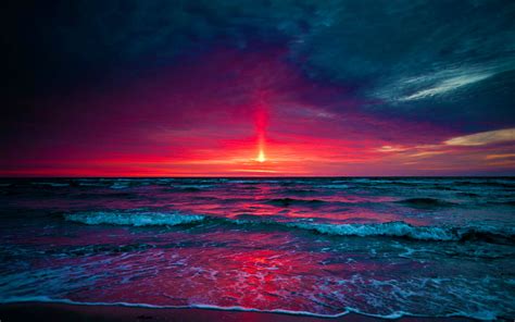 Download Purple Sea Sunset Wallpaper - High Resolution Sunset Hd On Itl.cat