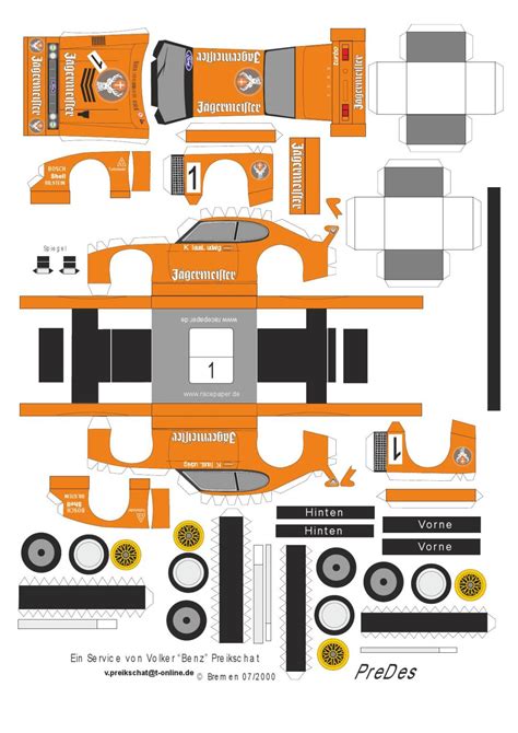 Paper Model Ford Capri Free And Printable For Kids And Adults