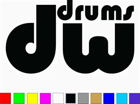 Dw Drums Logo Vinyl Decal Die Cut Sticker 299 Picclick