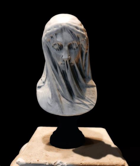 The Veiled Virgin Giovanni Strazza 32 Cm Exact Replica Etsy Australia