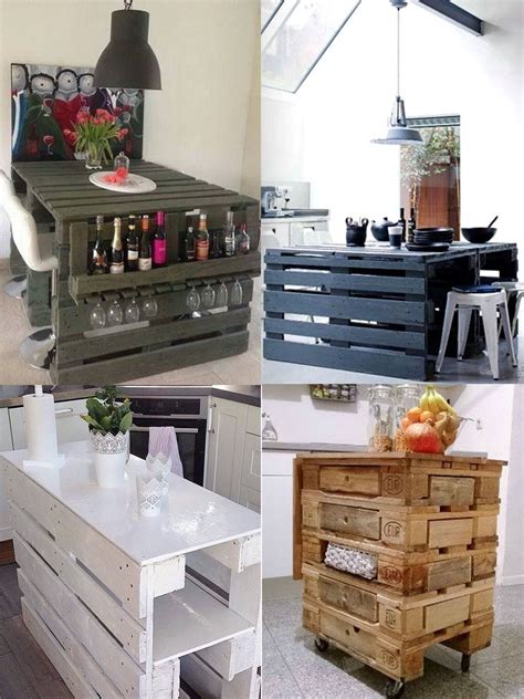 Una opción muy vista es el estilo abierto, esta es la más usual una manera de ahorrar muchos lugares donde almacenar son los muebles de cocina altos y con diversas cestas para que de esta forma podamos guardar mayor cantidad de. 50 fantásticas ideas de muebles con palets reciclados ...