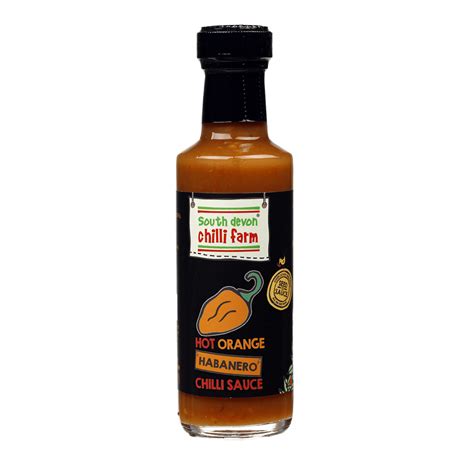 Hot Orange Habanero Sauce 100ml South Devon Chilli Farm