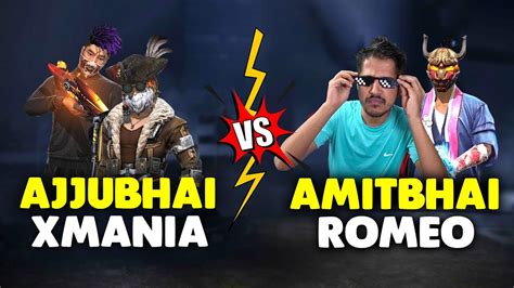Ajjubhai Xmania Vs Amitbhai And Romeo Best Clash Squad Gameplay
