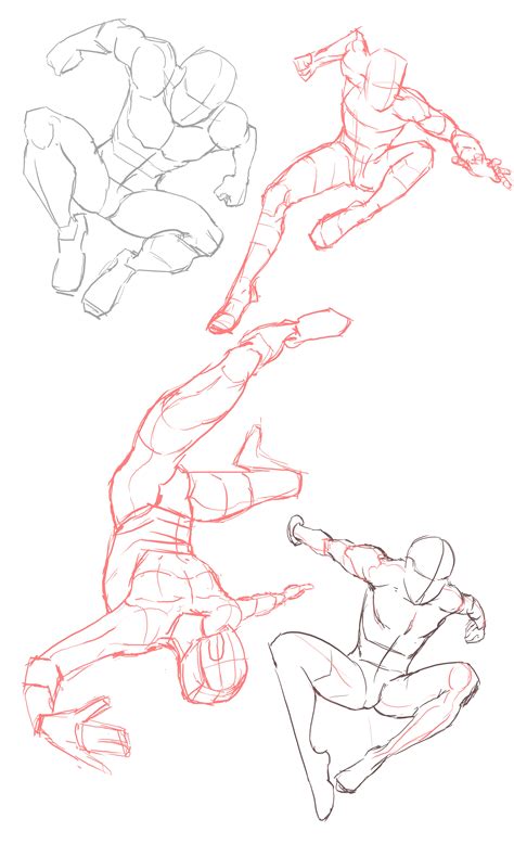Spider Man Practice01 Figure Drawing Reference Drawing Reference Poses