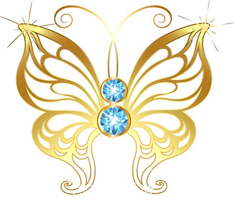 Gold Butterfly Png Pic Png All Png All