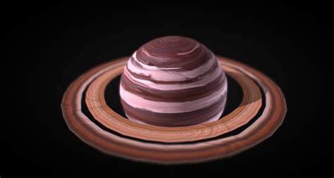 Saturn Low Poly 3d Modell Turbosquid 1354341
