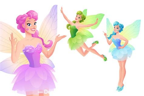 Butterfly Fairy Illustration Vector Free Download
