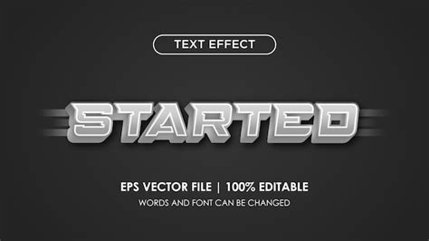 Premium Vector Editable Text Effect Silver Style