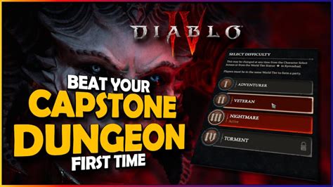 Diablo 4 Capstone Dungeon Guide D4 Unlock World Tier 3 Youtube