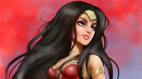 3840x2160 Black Hair Blue Eyes Woman Warrior Wonder Woman Girl Long Hair Dc Comics