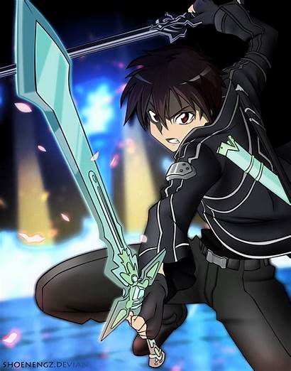 Kirito Sao Anime Swords Manga Wallpapersafari Sword