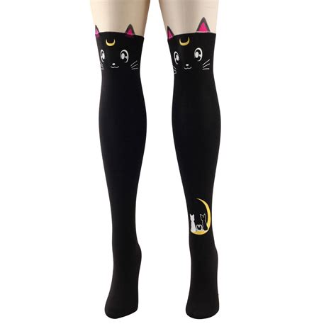 Sailor Moon Cat Tights Cat Tights Socks And Tights Tight Leggings Knee Socks Thigh High