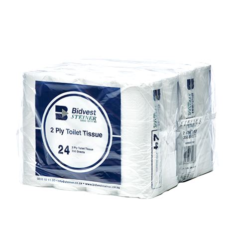 2 Ply Toilet Paper Bidvest Steiner